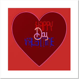 happy valentine day Posters and Art